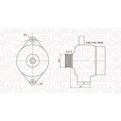 MAGNETI MARELLI Generator 063731952010