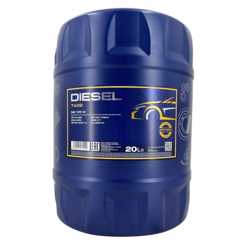 Motor&ouml;l Motoren&ouml;l Mannol Diesel 15W-40 20 Liter Kanister MN7402-20