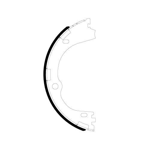 TEXTAR Bremsbackensatz, Feststellbremse 91086300