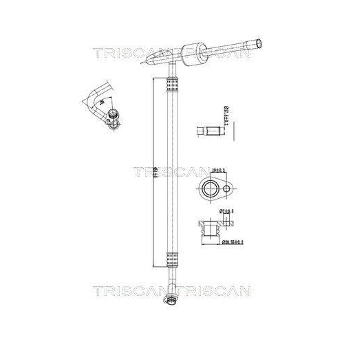 TRISCAN Hochdruck-/Niederdruckleitung, Klimaanlage 9010 28110