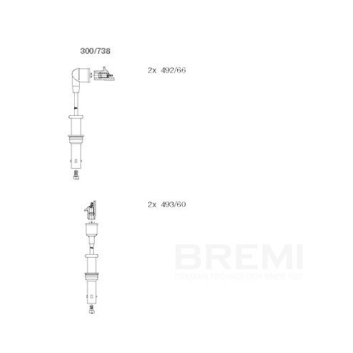 BREMI Z&uuml;ndleitungssatz 300/738