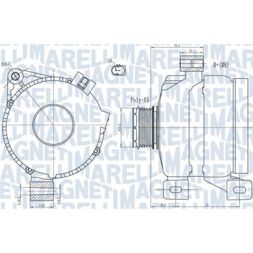 MAGNETI MARELLI Generator 063731967010