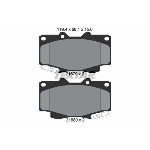 TEXTAR Bremsbelagsatz, Scheibenbremse 2168001