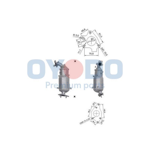 Oyodo Ru&szlig;-/Partikelfilter, Abgasanlage 20N0148-OYO