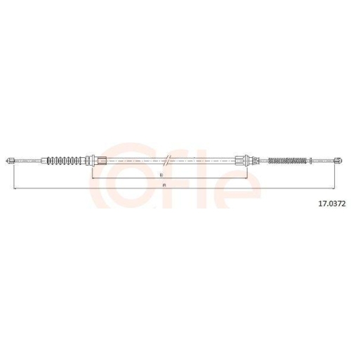 COFLE Seilzug, Feststellbremse 17.0372