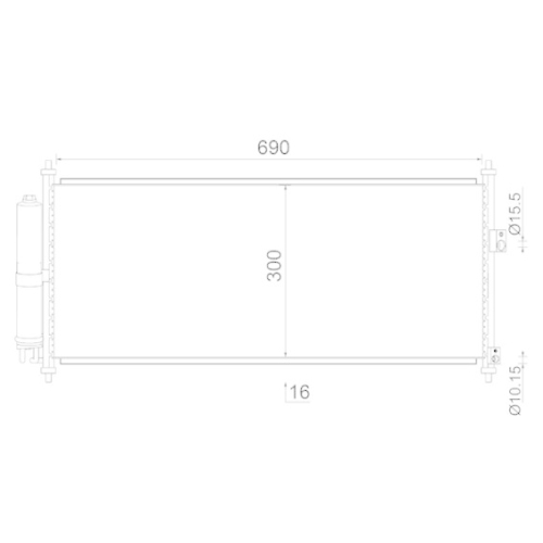 MAHLE Kondensator, Klimaanlage BEHR AC 788 000S