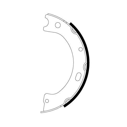 TEXTAR Bremsbackensatz, Feststellbremse 91086500