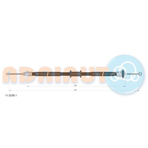 ADRIAUTO Seilzug, Feststellbremse 11.0236.1