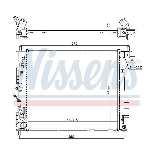 NISSENS K&uuml;hler, Motork&uuml;hlung 666205