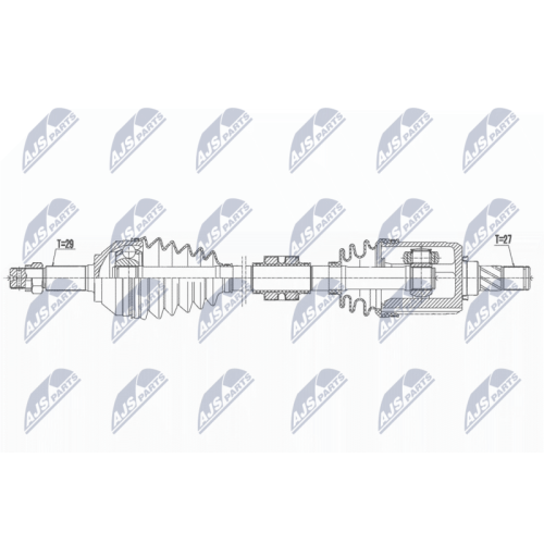 NTY Antriebswelle NPW-NS-162