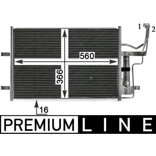 MAHLE Kondensator, Klimaanlage BEHR *** PREMIUM LINE *** AC 791 000P