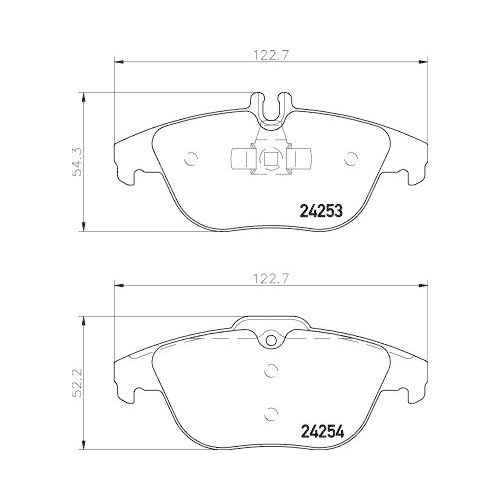 DON Bremsbelagsatz, Scheibenbremse PCP1021