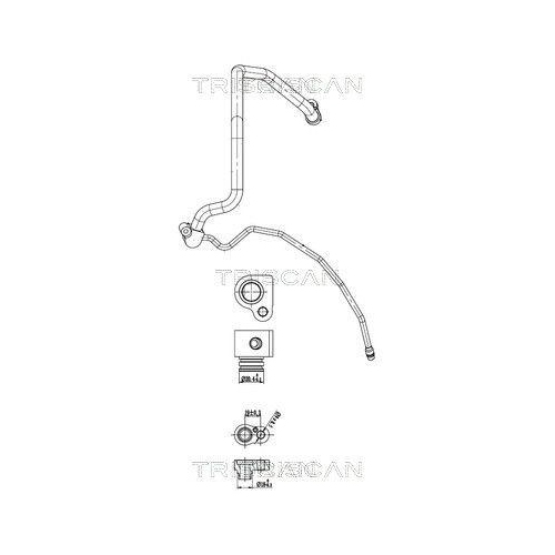 TRISCAN Hochdruck-/Niederdruckleitung, Klimaanlage 9010 11024