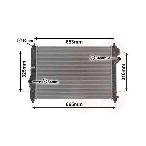 VAN WEZEL K&uuml;hler, Motork&uuml;hlung 08002064