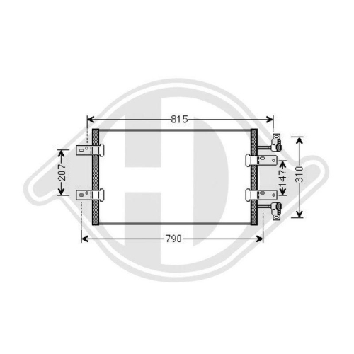 DIEDERICHS Kondensator, Klimaanlage DIEDERICHS Climate DCC1360