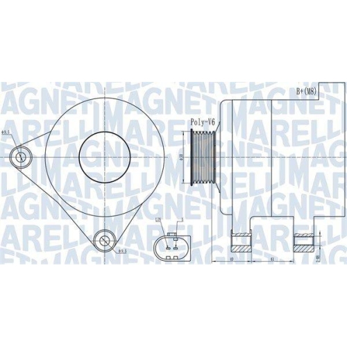 MAGNETI MARELLI Generator 063731986010
