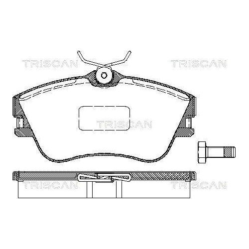 TRISCAN Bremsbelagsatz, Scheibenbremse 8110 29001