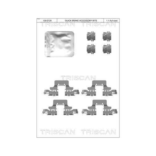 TRISCAN Zubeh&ouml;rsatz, Scheibenbremsbelag 8105 291630