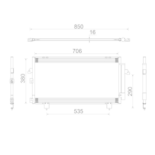 MAHLE Kondensator, Klimaanlage BEHR AC 796 000S