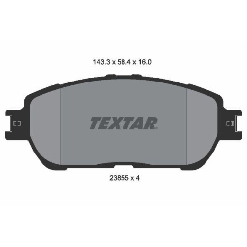 TEXTAR Bremsbelagsatz, Scheibenbremse 2385501