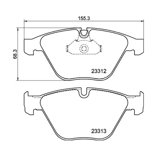 DON Bremsbelagsatz, Scheibenbremse PCP1022
