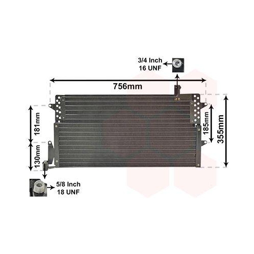 VAN WEZEL Kondensator, Klimaanlage 58005161