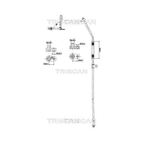 TRISCAN Hochdruck-/Niederdruckleitung, Klimaanlage 9010 81006
