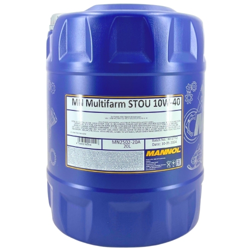Motor&ouml;l Motoren&ouml;l Mannol Multifarm STOU 10W-40 20 Liter Kanister MN2502-20
