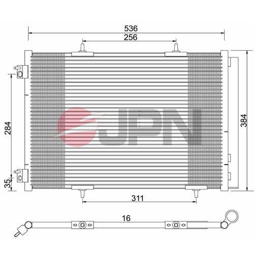 JPN Kondensator, Klimaanlage 60C9124-JPN