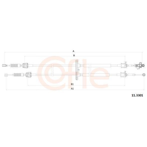 COFLE Seilzug, Schaltgetriebe 11.3301