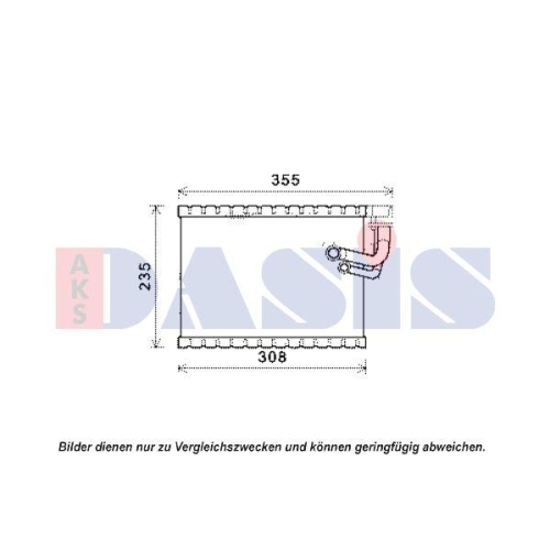 AKS DASIS Verdampfer, Klimaanlage 820333N