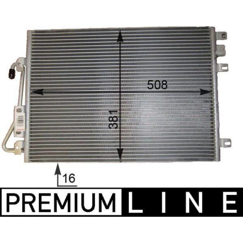 MAHLE Kondensator, Klimaanlage BEHR *** PREMIUM LINE *** AC 802 000P