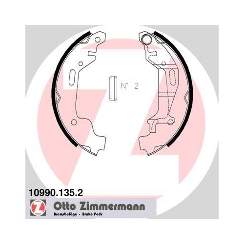 ZIMMERMANN Bremsbackensatz 10990.135.2