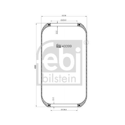 FEBI BILSTEIN Federbalg, Luftfederung 40399