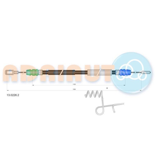 ADRIAUTO Seilzug, Feststellbremse 13.0226.2