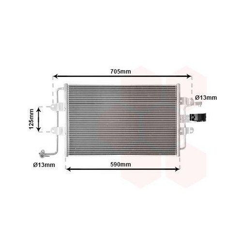 VAN WEZEL Kondensator, Klimaanlage 58005176