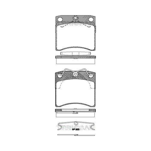 TRISCAN Bremsbelagsatz, Scheibenbremse 8110 29015