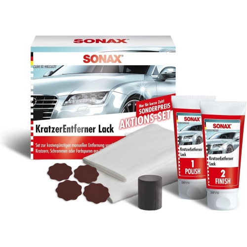 SONAX Aktionsset KratzerEntferner Lack 2 x 25 ml Schrammen aus Klarlack 03058410