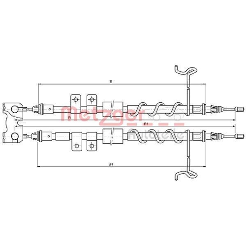 METZGER Seilzug, Feststellbremse 10.5337