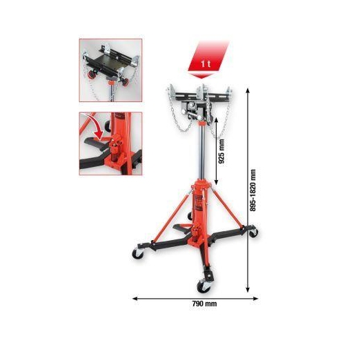 performance Hydraulik-Getriebeheber mit Tisch, 1000 kg KS TOOLS 160.1310