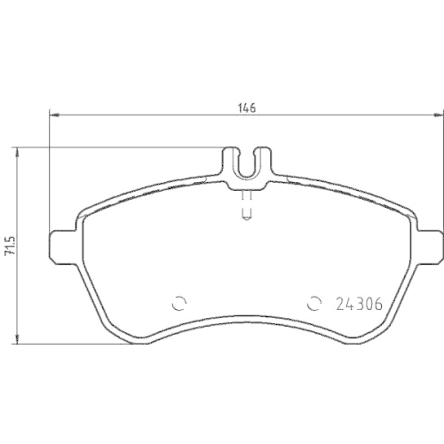 DON Bremsbelagsatz, Scheibenbremse PCP1024