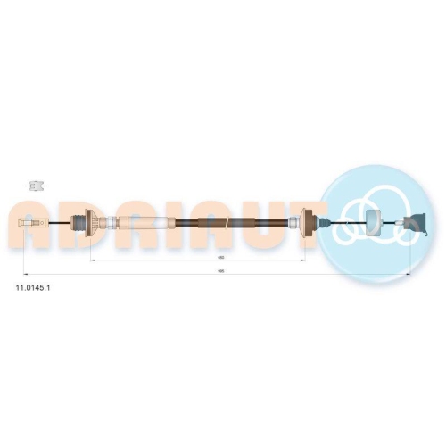 ADRIAUTO Seilzug, Kupplungsbet&auml;tigung 11.0145.1