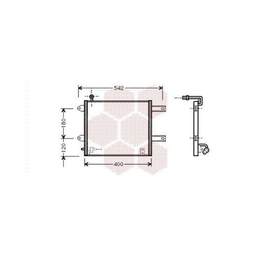 VAN WEZEL Kondensator, Klimaanlage 58005177