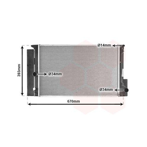 VAN WEZEL K&uuml;hler, Motork&uuml;hlung 53002397