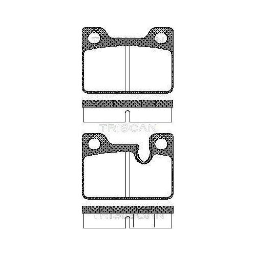 TRISCAN Bremsbelagsatz, Scheibenbremse 8110 11204