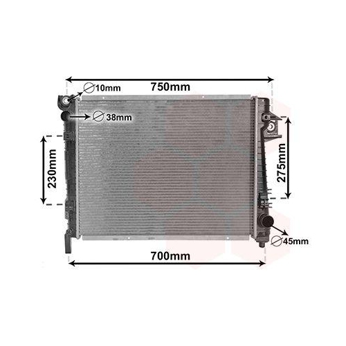 VAN WEZEL K&uuml;hler, Motork&uuml;hlung 20012702