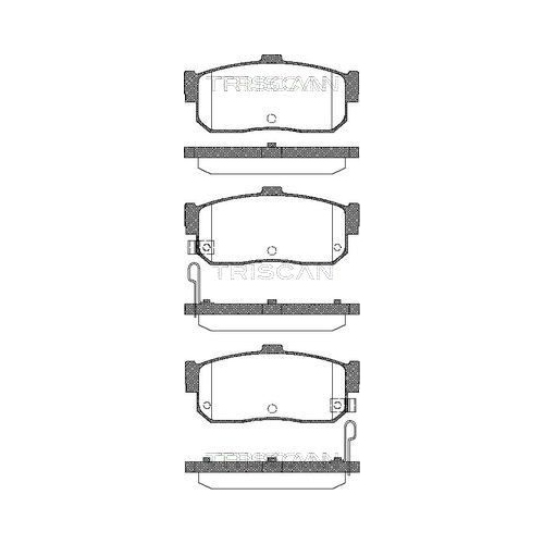 TRISCAN Bremsbelagsatz, Scheibenbremse 8110 14027