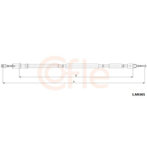 COFLE Seilzug, Feststellbremse 1.ME001