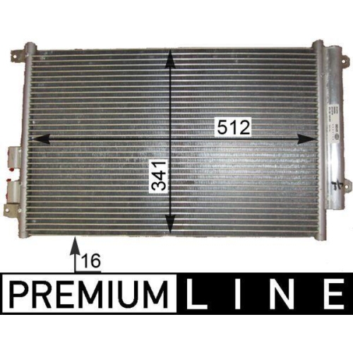 MAHLE Kondensator, Klimaanlage BEHR *** PREMIUM LINE *** AC 809 000P