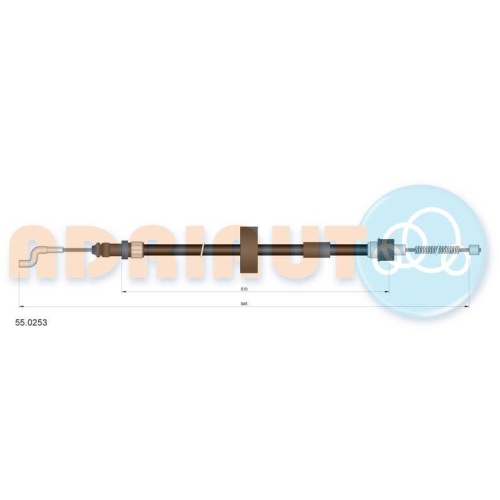 ADRIAUTO Seilzug, Feststellbremse 55.0253